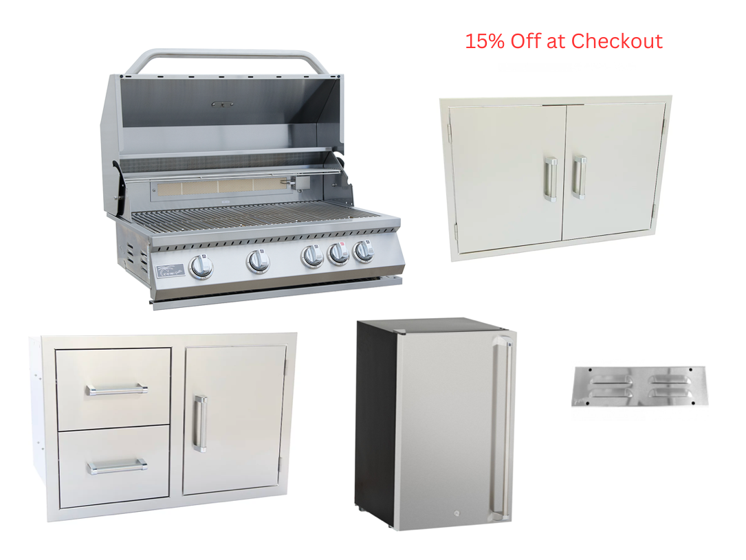 4 Piece Outdoor Kitchen Package Deal!