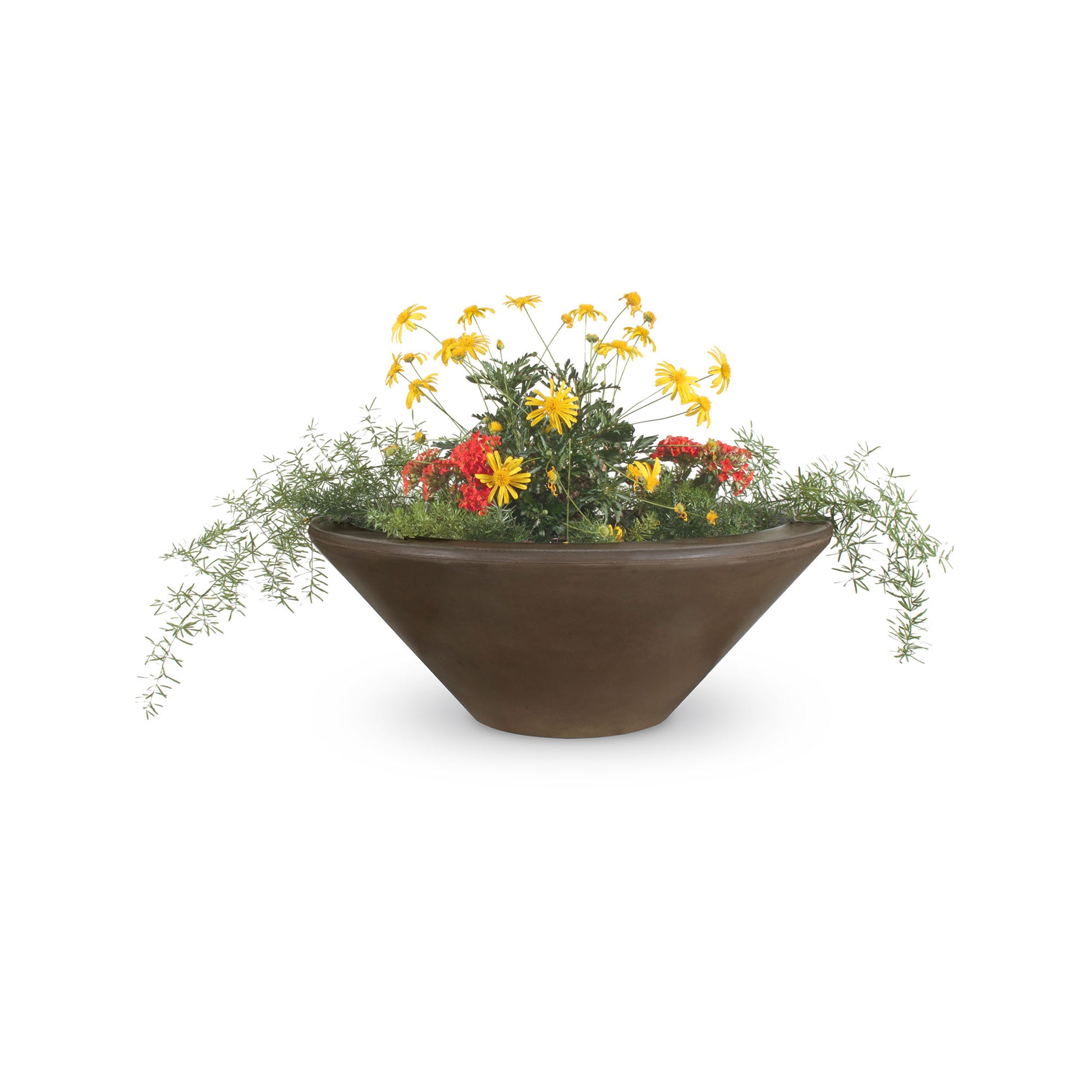Cazo bowl matte concrete finish perfect plant staging