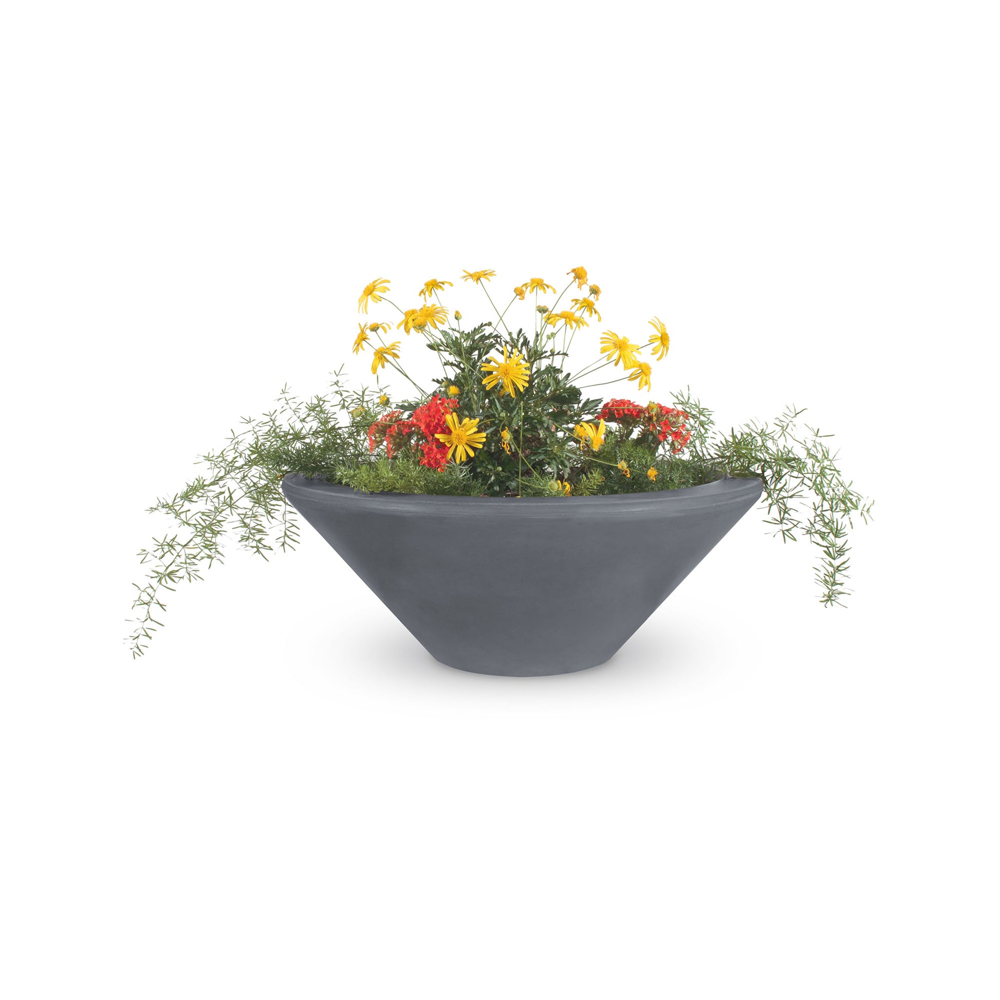 Cazo bowl matte concrete finish perfect plant staging