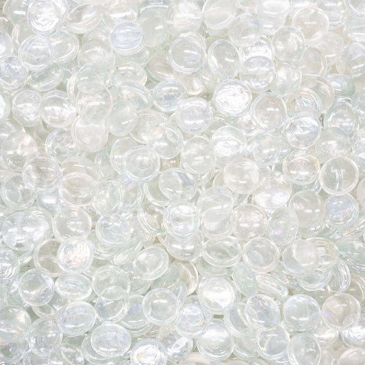 cerulean clear pebbles 25 pond bag catch flames like white bling