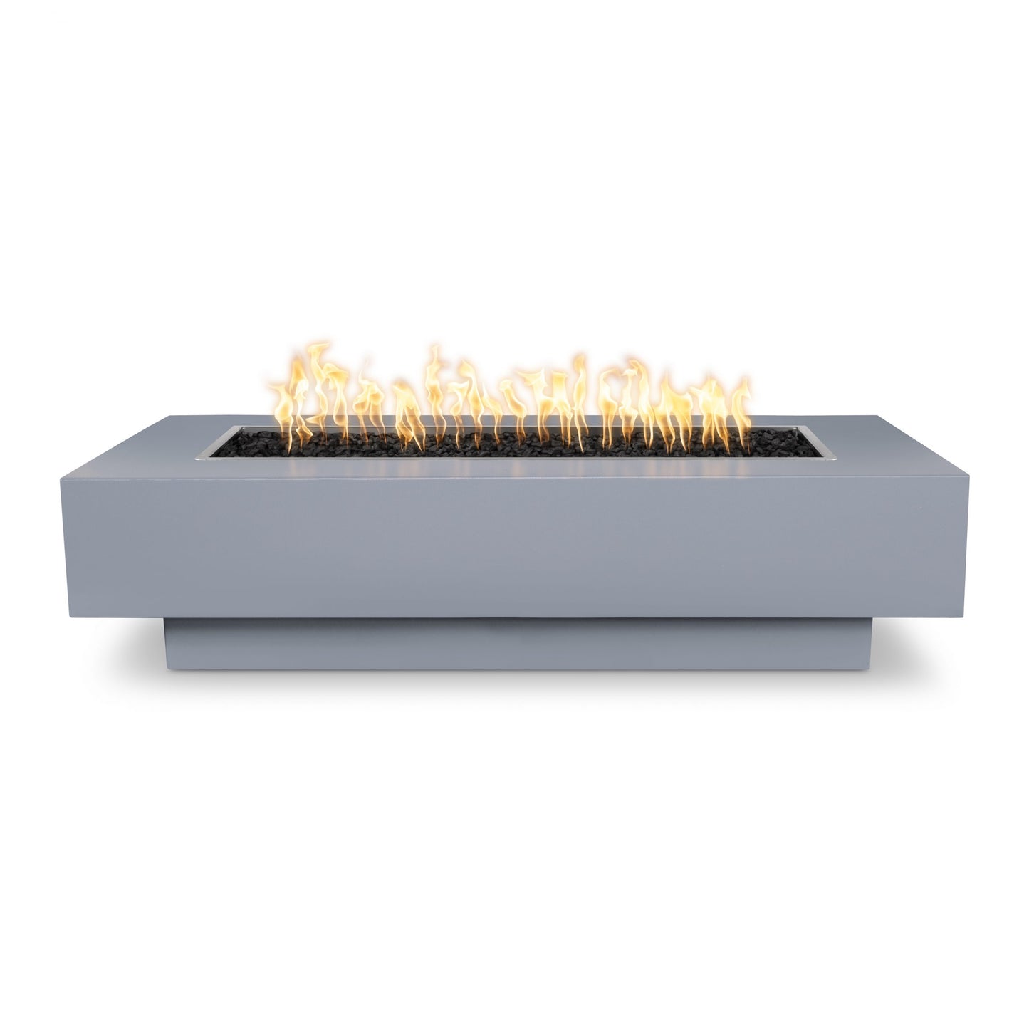 Gold-black Pinnacle Cazo fire pit concrete over metal powder coat
