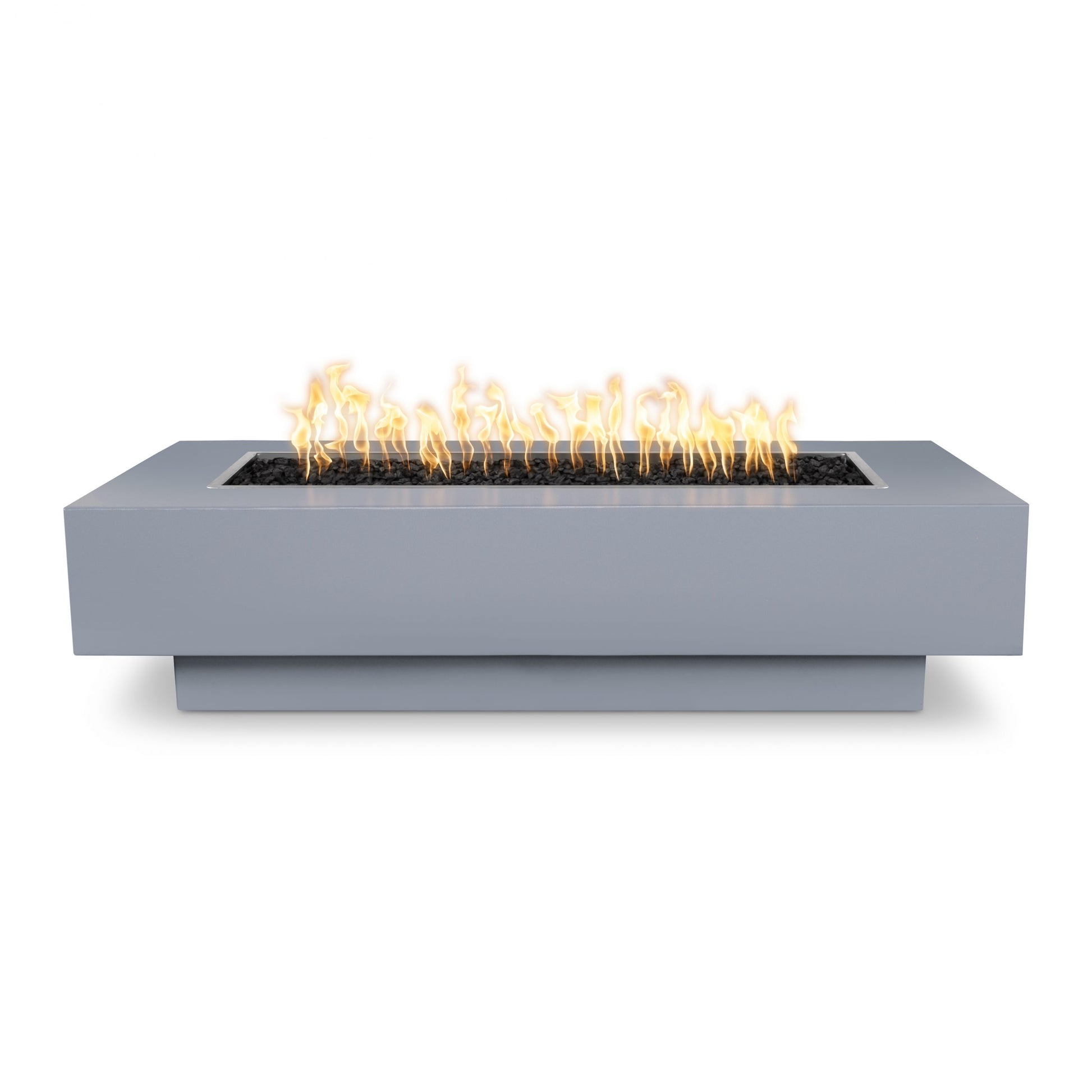 Gold-black Pinnacle Cazo fire pit concrete over metal powder coat