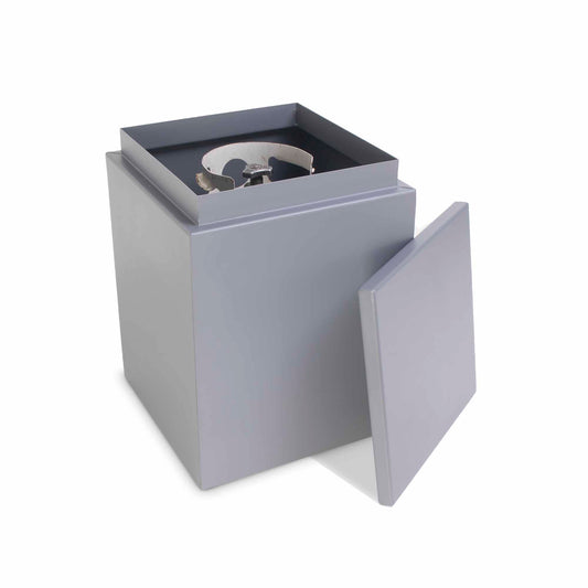 Gold-black Pinnacle concrete liquid propane enclosure