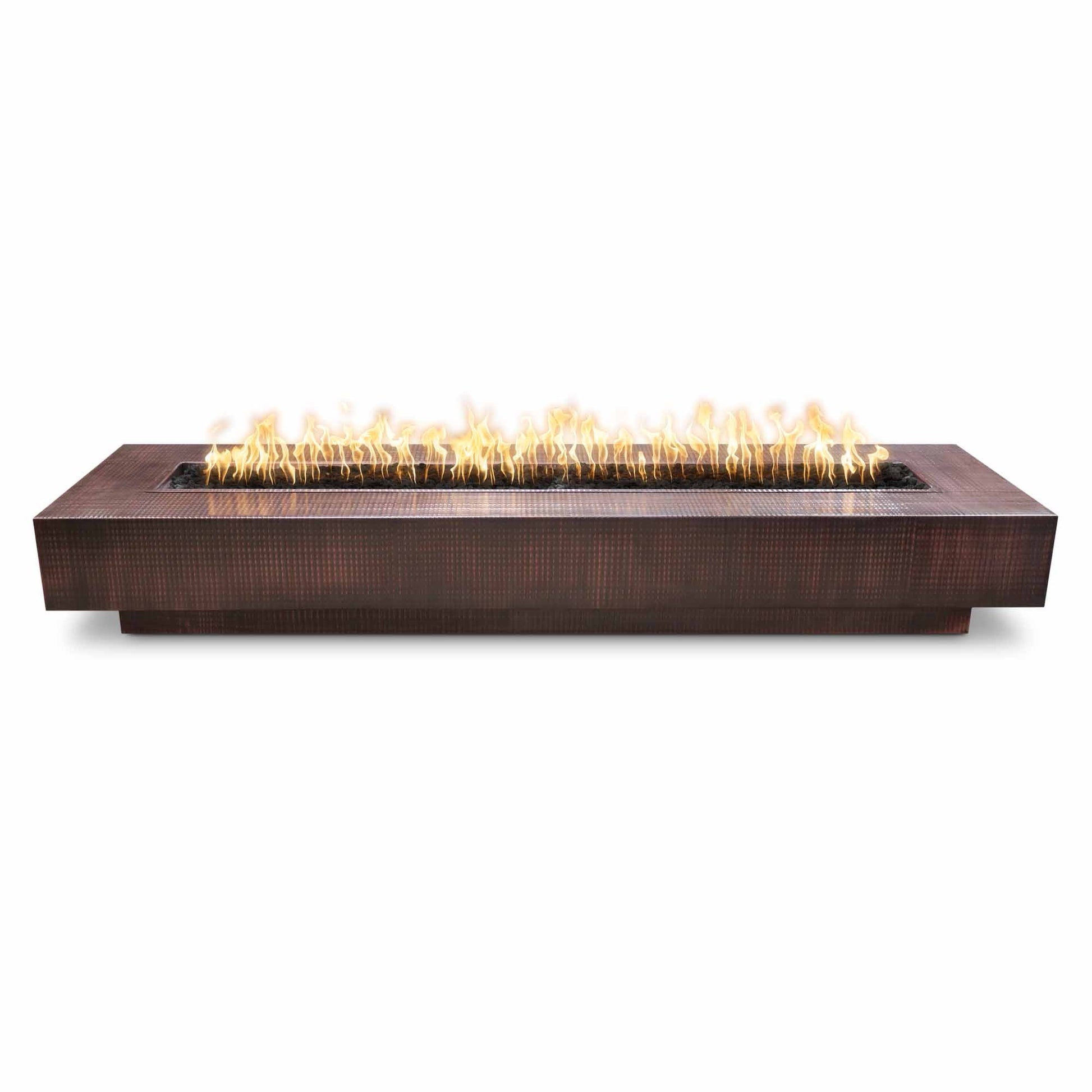 Coronado fire pit hammered copper perfect flame luxury outdoor lighting