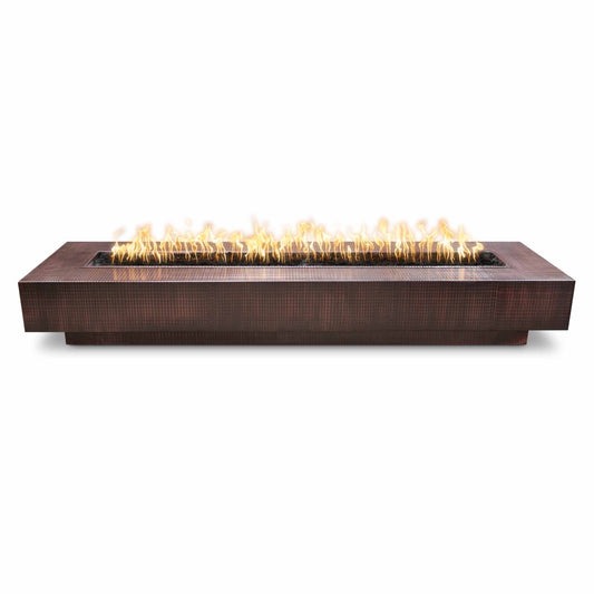 Coronado fire pit hammered copper perfect flame luxury outdoor lighting