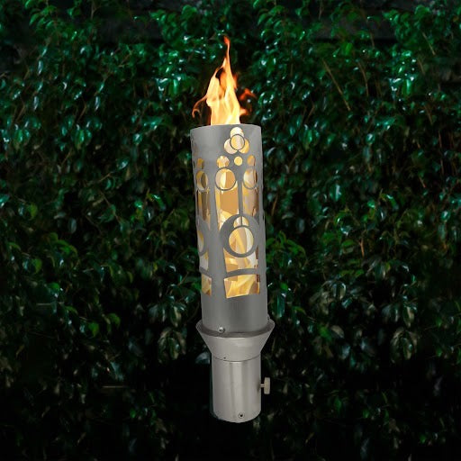 Stainless steel bull and star fire torch wind proof 30,000 btu  perfect flame luxury outdoor lighting