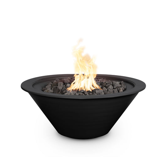 Cazo fire bowl powder coat metal bowl black finish luxury fire pit