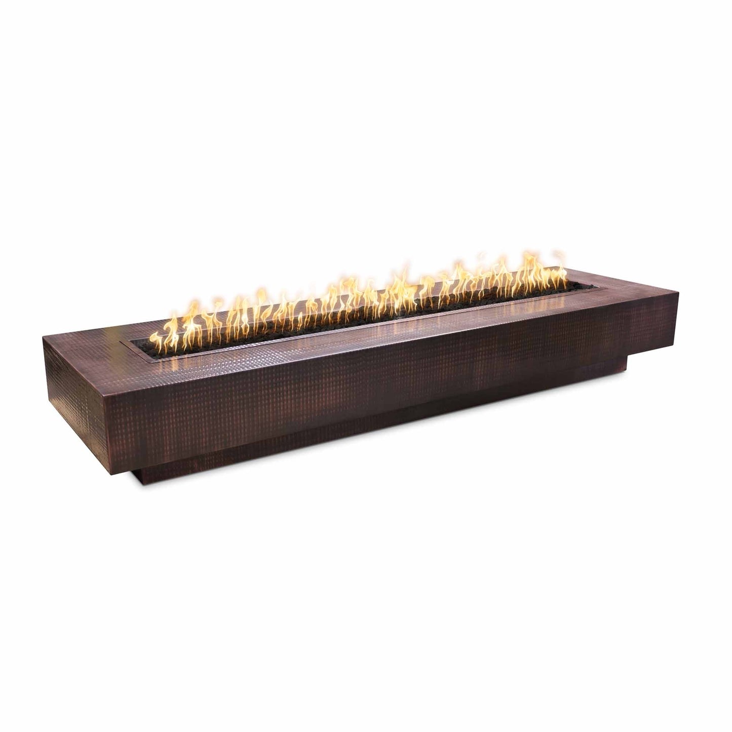 Coronado fire pit hammered copper perfect flame luxury outdoor lighting