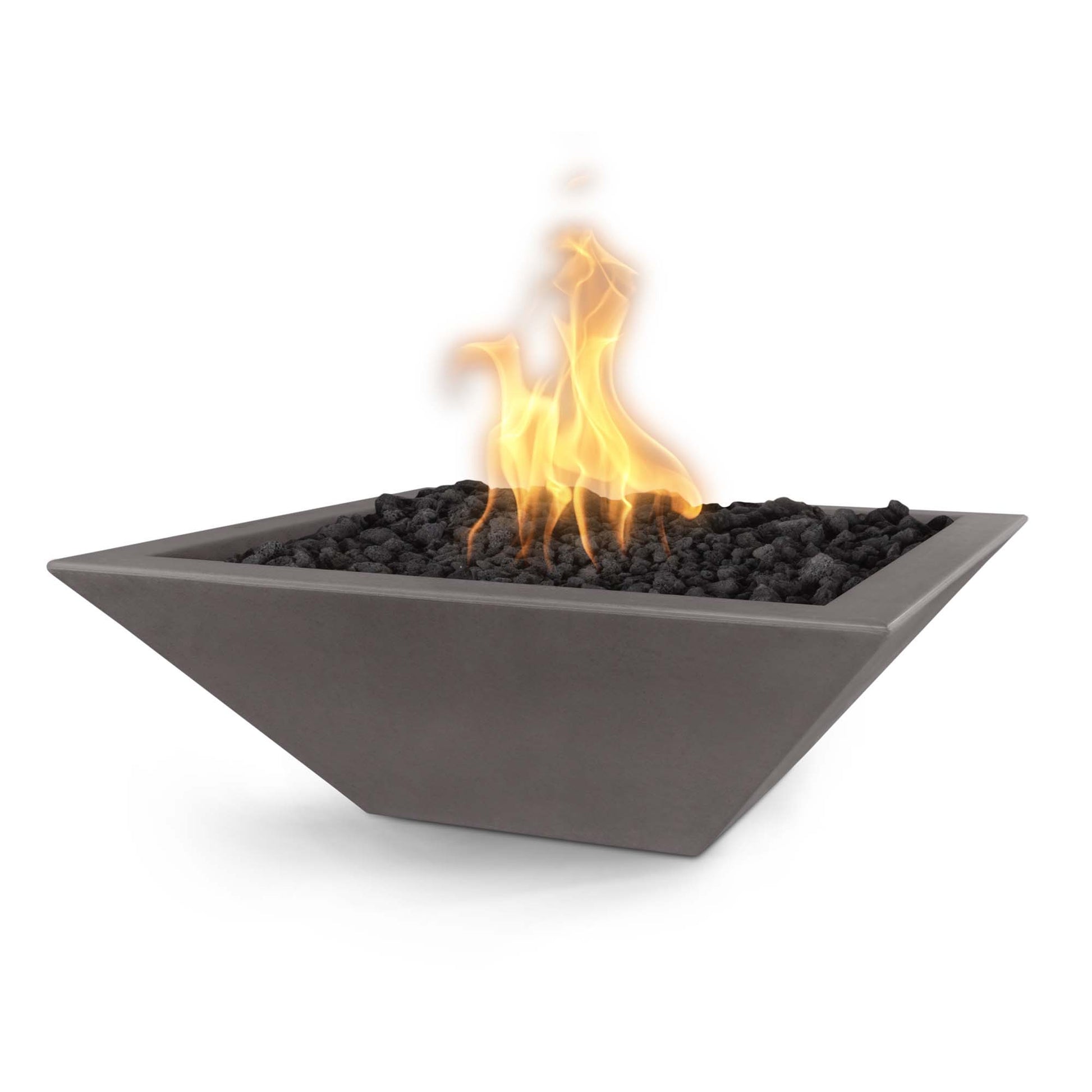 hand lit GFRC concrete 48" flame remote ignition lifetime warranty luxury fire pit