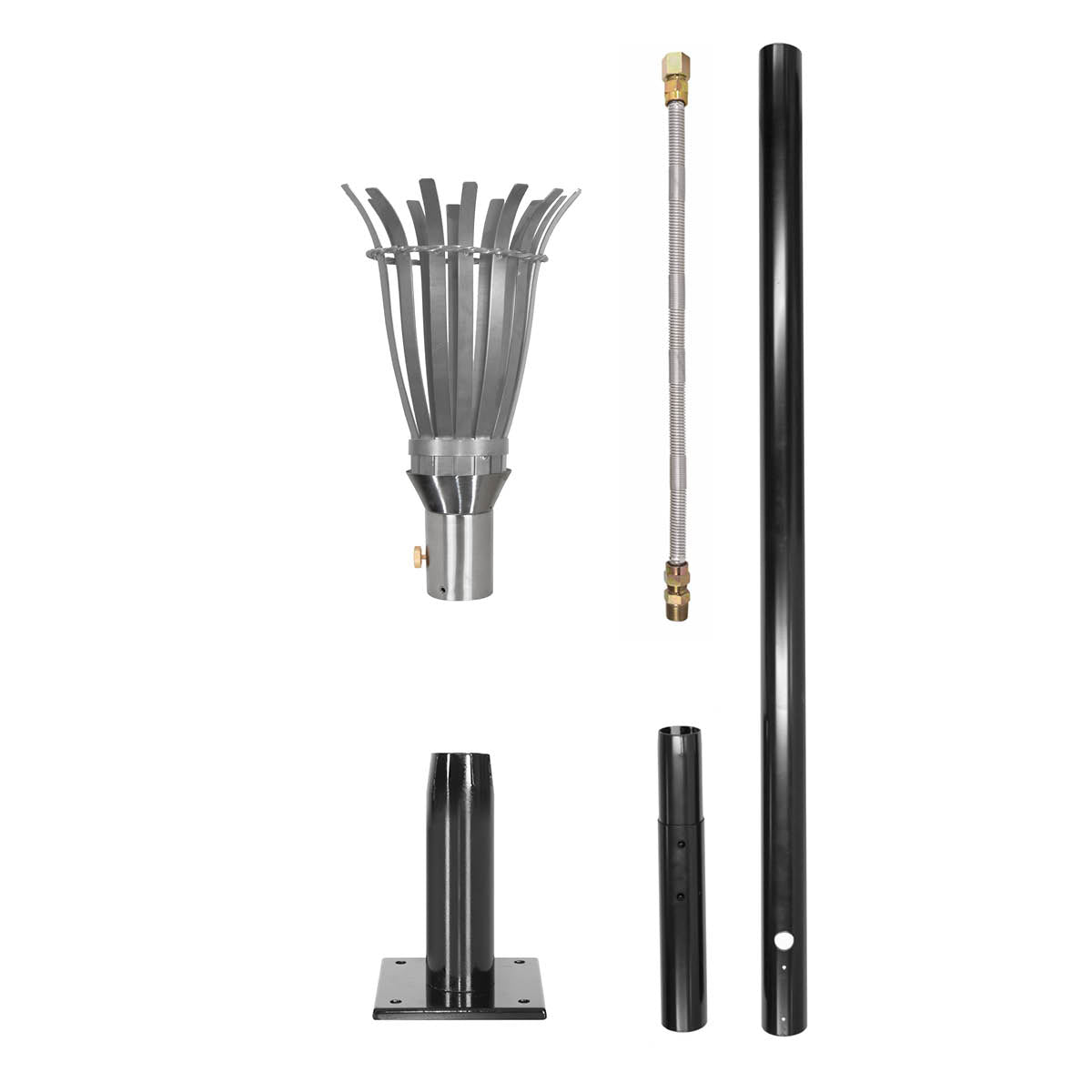Complete  stainless steel natural gas torch kit perfect flame