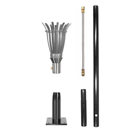 Complete  stainless steel natural gas torch kit perfect flame