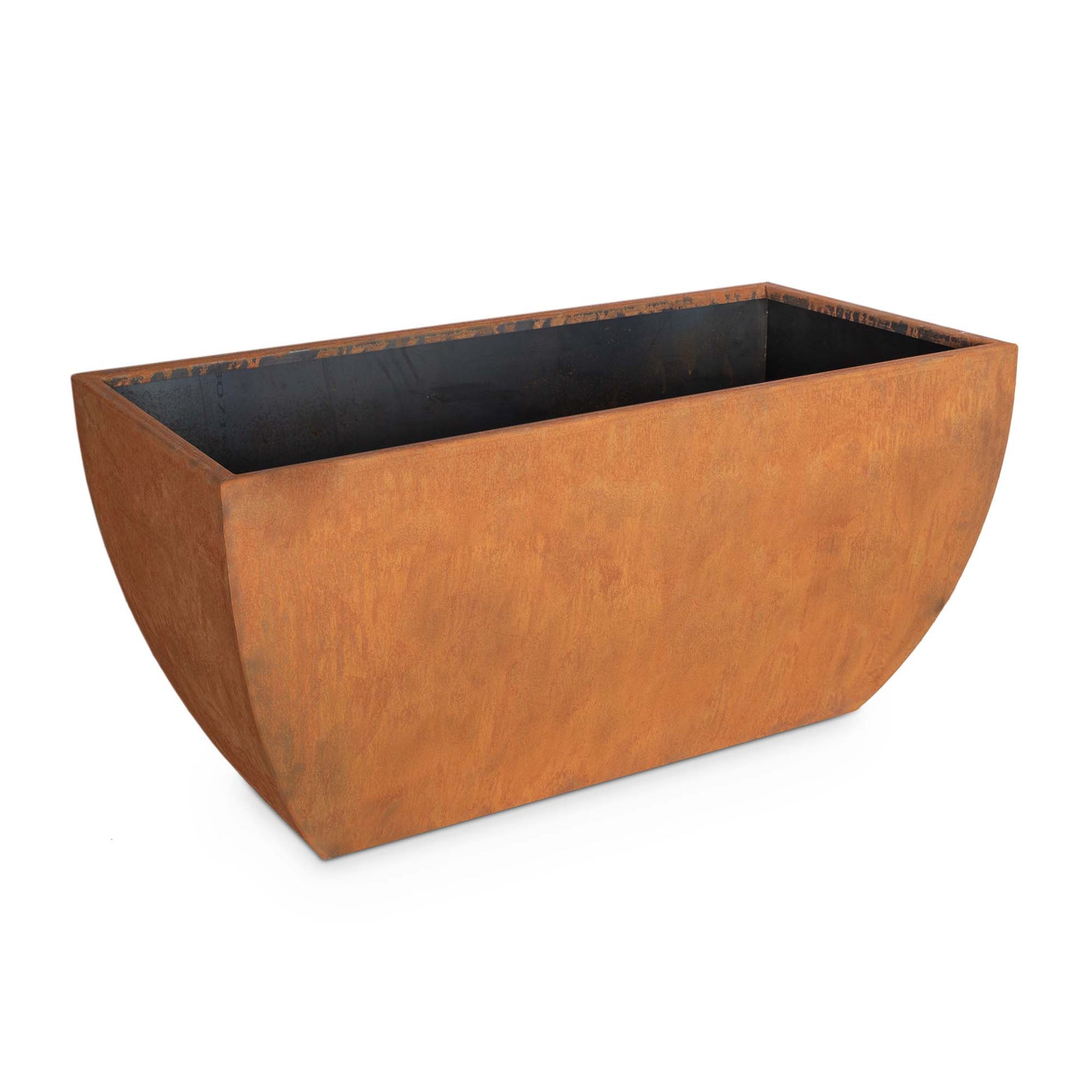 Tuscon planter bowl corten steel luxury perfect plant staging
