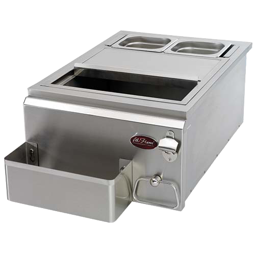 Cal Flame 18-inch stainless steel cocktail center BBQ11842P-18