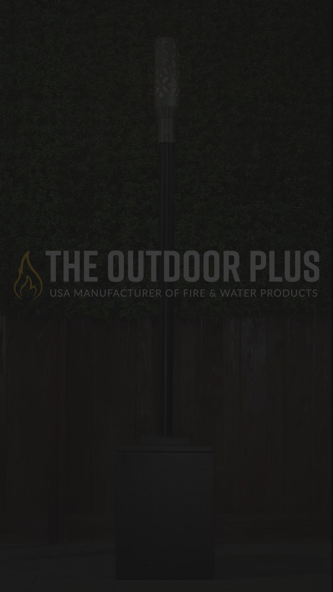 Stainless steel diamond plate fire torch wind proof 30,000 btu  perfect flame luxury outdoor lighting
