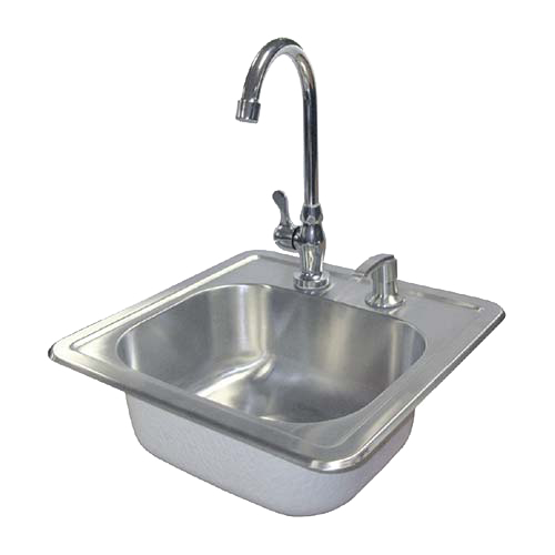 CalFlame Stainless Steel Sink w/Faucet & Soap Dispenser