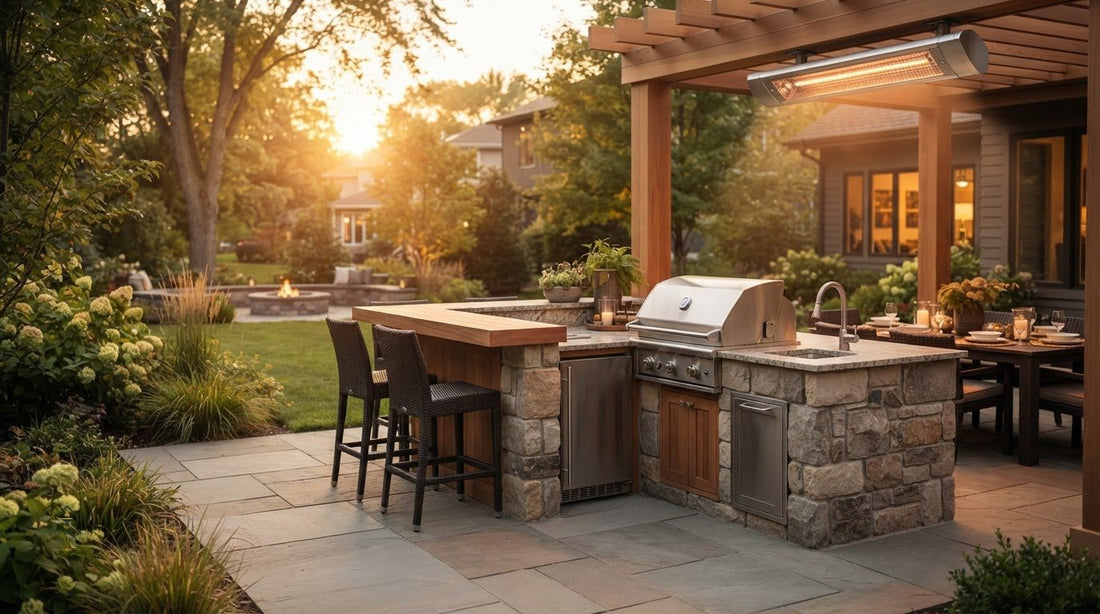 Integrating Heaters into Outdoor Kitchens for Fuel and Fit