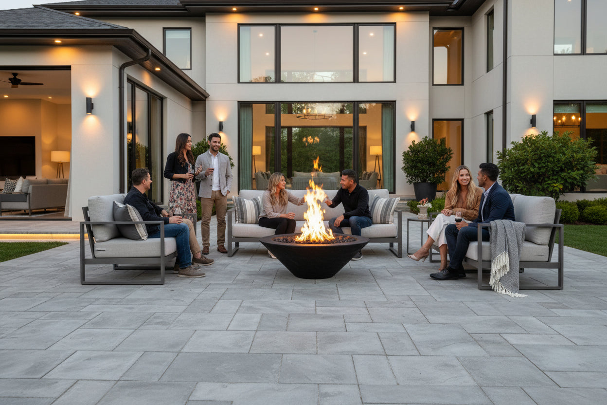 Round Fire Pits, Bowls & Planters