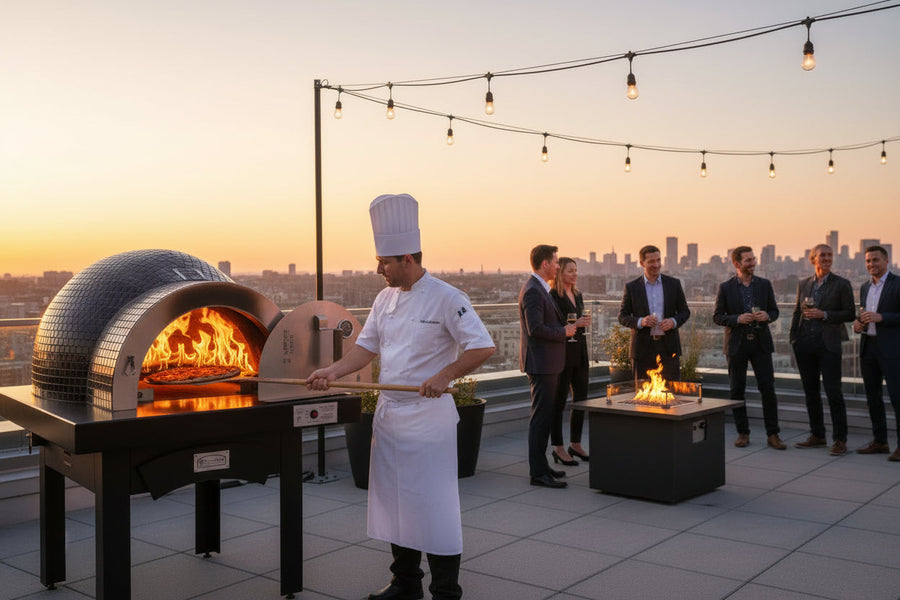 Luxury outdoor pizza ovens