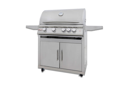 Blaze LTE+ Marine Grade 32-Inch 4-Burner Grill on stainless steel cart
