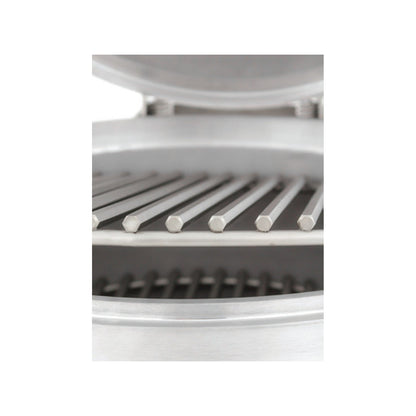 20-Inch Kamado stainless steel hex cooking grid close-up