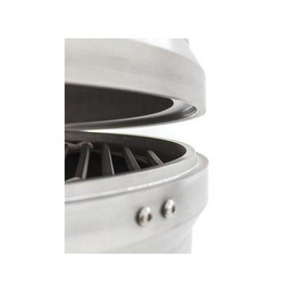 Blaze 20-Inch Cast Aluminum Kamado tongue-and-groove lid seal detail