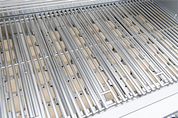 Stainless steel grill grate with premium finish on 5 Burner BBQ Grill