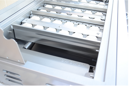 Stainless steel grill grate with premium finish on 5 Burner BBQ Grill