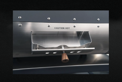 Bull Dual Fuel Countertop Pizza Oven removable ash clean-out basket