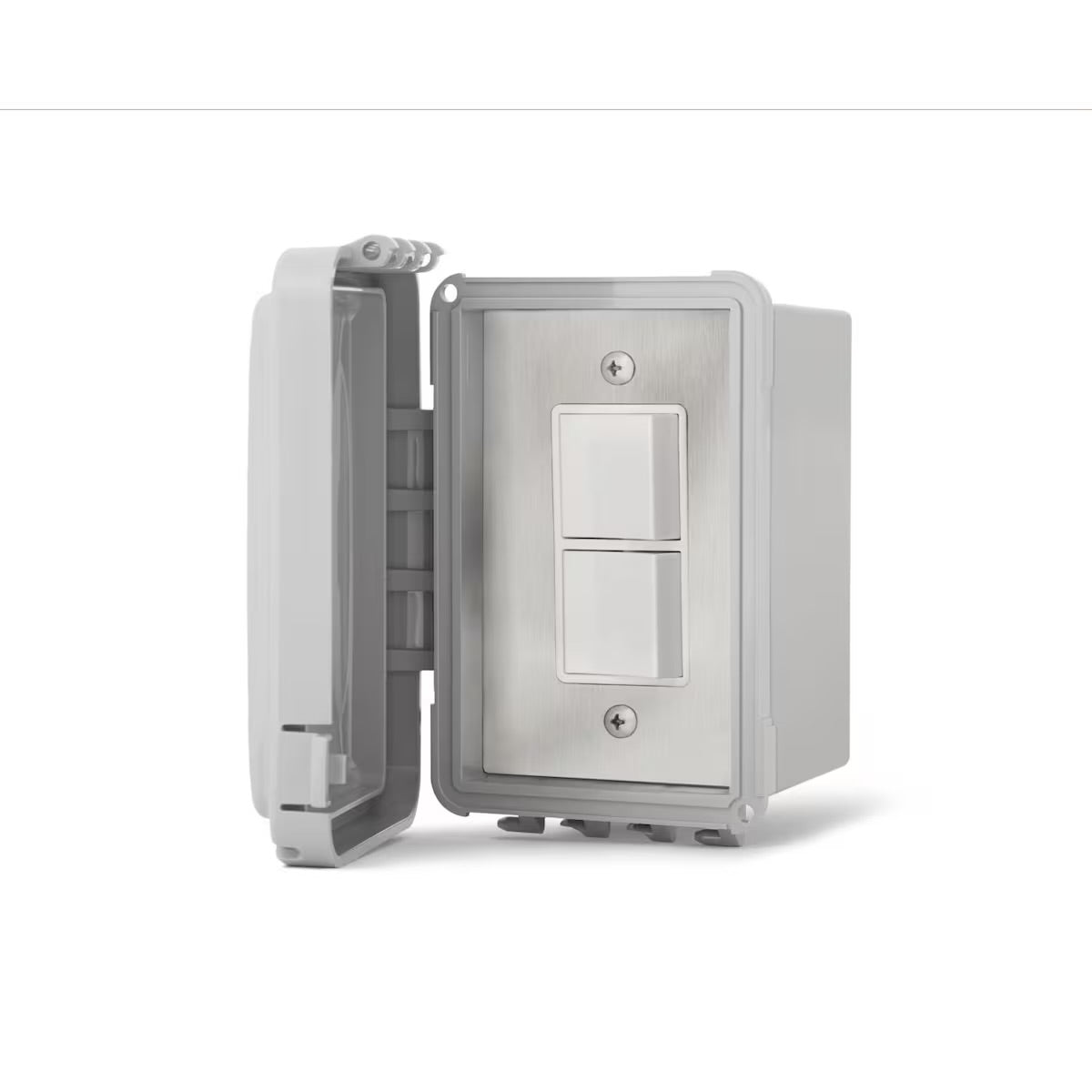 Infratech 14-4320 single surface mount duplex switch with weatherproof box, open