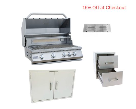 4 Piece Outdoor Kitchen Package Deal!