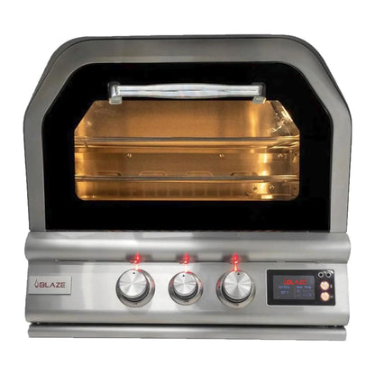 Blaze LTE+ 26-inch built-in outdoor pizza oven front view