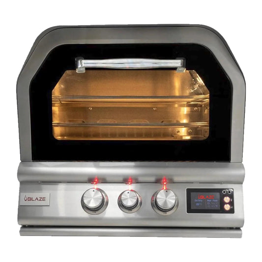 Blaze LTE+ 26-inch built-in outdoor pizza oven front view