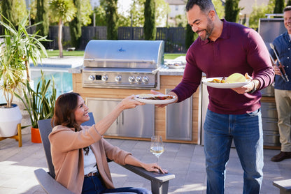 Blaze LTE PRO 40-Inch Gas Grill installed in luxury outdoor kitchen