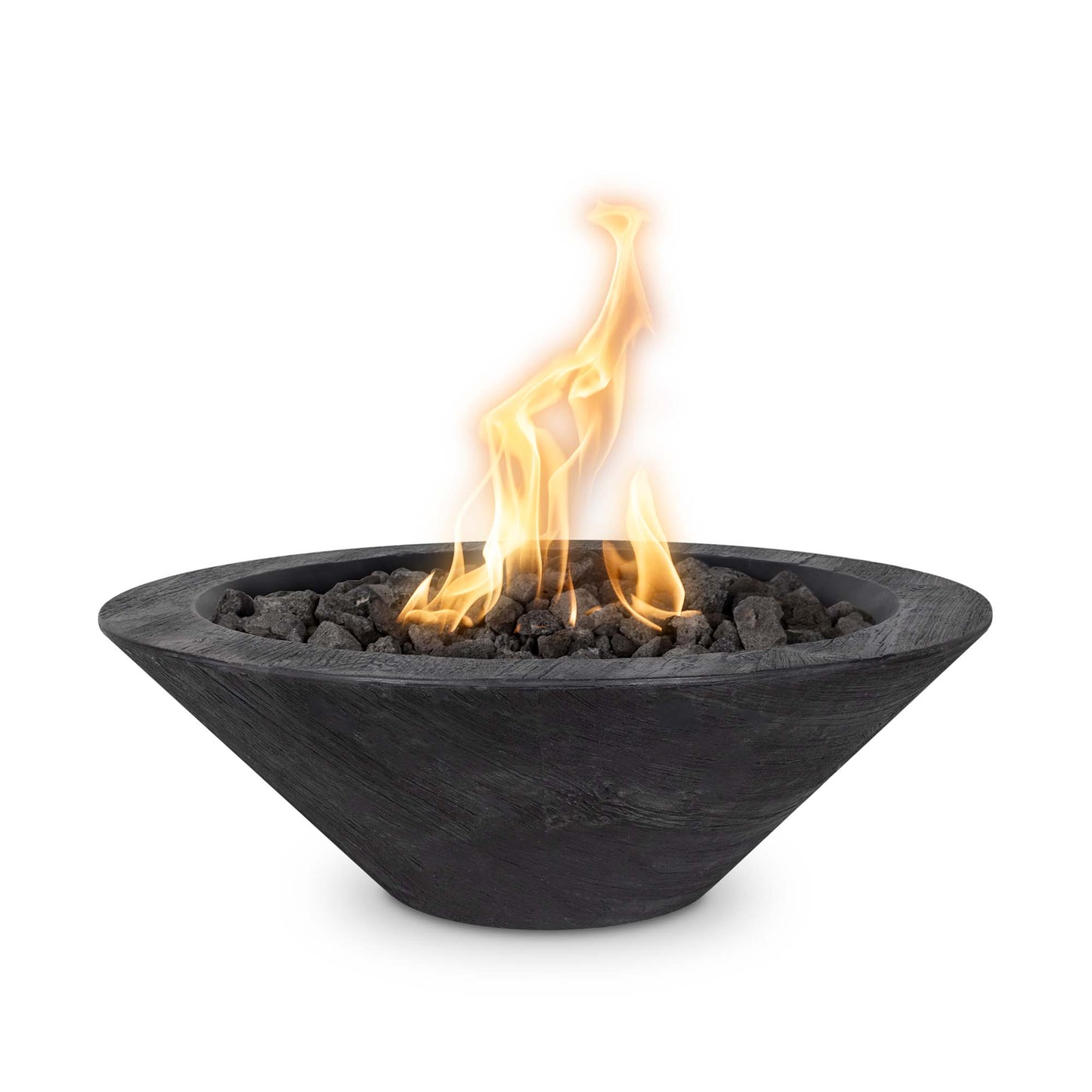 Cazo gfrc concrete black finish luxury fire pit