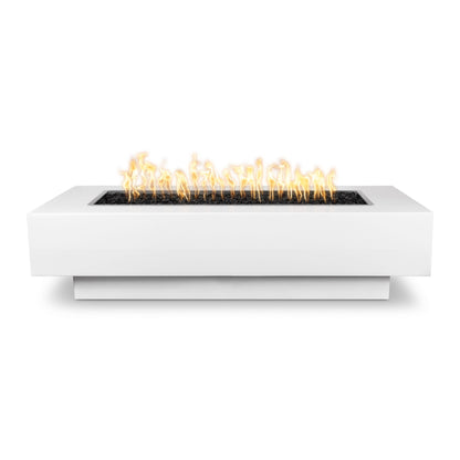 Gold-black Pinnacle Cazo fire pit concrete over metal powder coat