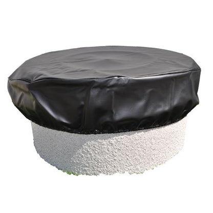  Black vinyl cover for round outdoor fire pit (30 inch or 84 inch, EVO 360, H2O basin)
