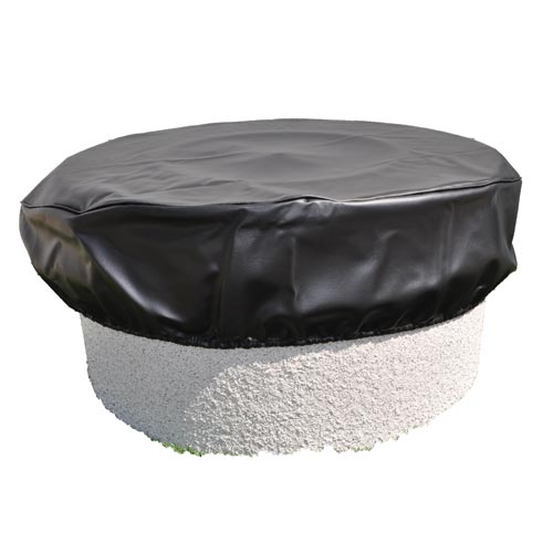  Black vinyl cover for round outdoor fire pit (30 inch or 84 inch, EVO 360, H2O basin)
