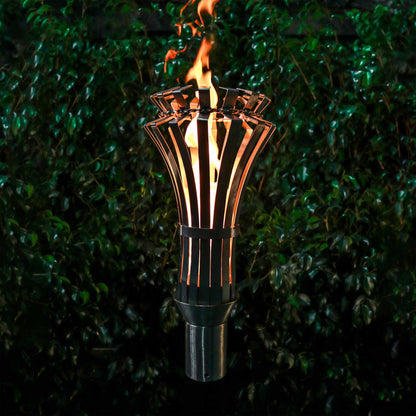 Stainless steel gothic fire torch wind proof 30,000 btu  perfect flame