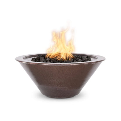 Cazo fire bowl powder coat metal bowl coffee finish luxury fire pit