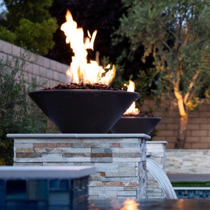 Cazo fire bowl perfect flame luxury outdoor lighting