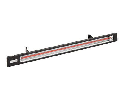 Infratech Comfort black slim-line infrared patio heater with mounting brackets