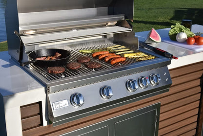 Kokomo Grills Professional Shiplap Outdoor Kitchen KoKoMo Grill With Waterfall Edge