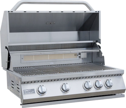 Gold-black Pinnacle outdoor kitchen built in stainless steel grill wine fridge luxury patio dining