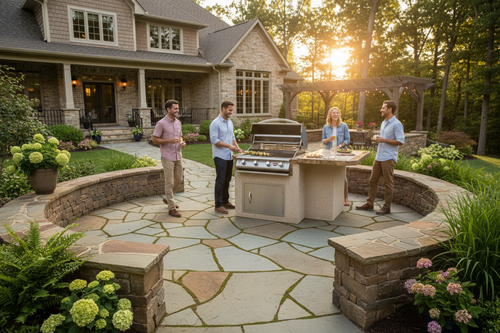 Cal Flame Kauai Q 402 outdoor kitchen island