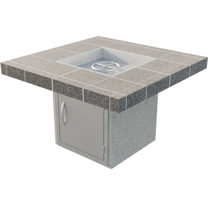 Cal Flame Mesa S201M square fire pit with porcelain tile top