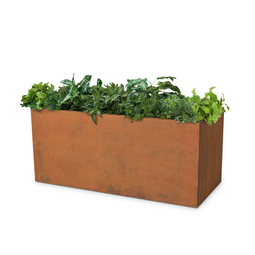  Rectangular planter corten steel frame 48"x24"