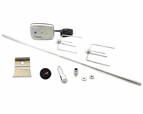 Bull Rotisserie Kit 46000 components with 30-inch spit rod, forks, counterbalance, collar and bracket
