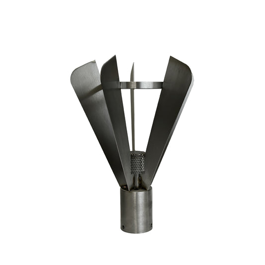 Stainless Fin torch head seamless wind proof perfect flame luxury outdoor lighting