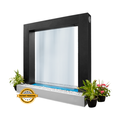 Gold-black Pinnacle luxury waterfall premium steel basin led glow American made