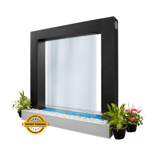 Gold-black Pinnacle luxury waterfall premium steel basin led glow American made